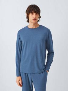 Ультрамягкая блузка с длинными рукавами из модала для отдыха John Lewis, Blue Navy