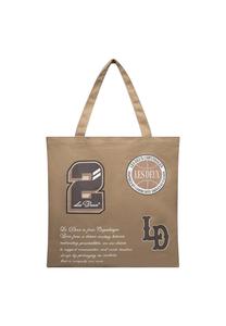 Сумка-шоппер Les Deux VARSITY TOTE BAG UNISEX, Mountain Grey Brown/Brown