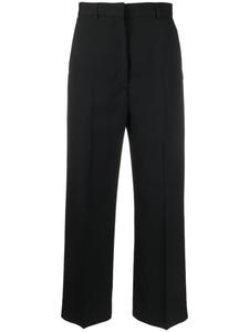 Acne Studios укороченные брюки со складками, черный