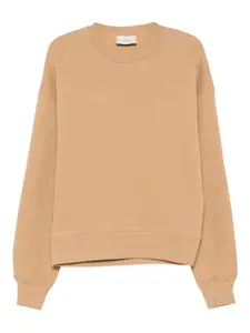 Хлопковая толстовка с вышитым сердцем AMI Paris, нейтральный