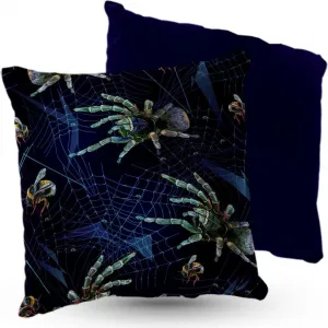 Подушка велюровая PREMIUM с рисунком паука, 40x40 см, декоративная с наполнителем, для гостиной, спальни или в подарок, 5 шт. 5made