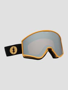Очки для сноуборда Electric EK1 Flood Black Gum+Bonus Lens Goggle, silver chrome