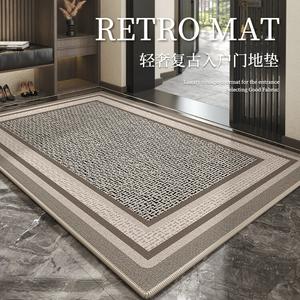 Budis Ковер 80х100 см для прихожей, водоотталкивающий, нескользящий, в винтажном стиле, для дома и улицы