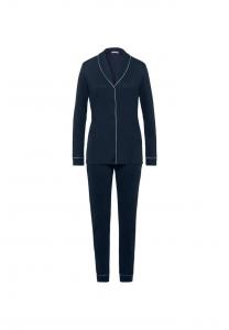 Пижама с длинными рукавами натуральный комфорт Hanro, синий