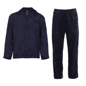 Мужской супермягкий плюшевый пижамный комплект Gioberti из 2 предметов, темно-синий