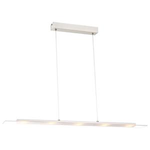 Светодиодная подвесная лампа Tasha, белое матовое стекло, никелированная отделка Globo Lighting, белый