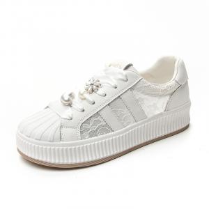 Help Женские противоскользящие износостойкие низкие скейтерские кеды White, цвет White