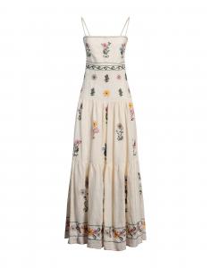 Макси платье Agua By Agua Bendita, айвори