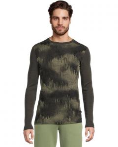 Базовый слой Smartwool Classic Thermal Merino Base Layer Crew, цвет North Woods Foggy Pines