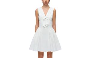 Футболка без рукавов Self-portrait женская белая