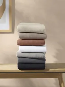 Простыня LeGer Home от Lena Gercke из хлопка 140-160х200 см, цвет cognac