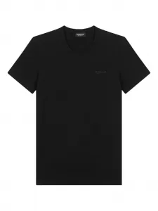 Футболка с вышитым логотипом DONDUP, черный