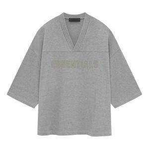 Футболка ss24 football t-shirt 'dark heather oatmeal' Fear Of God Essentials, коричневый
