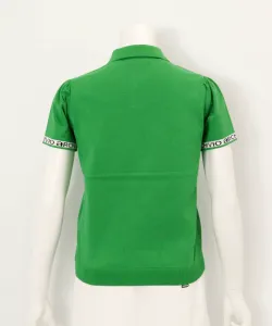 Вязаная рубашка-поло с принтом в стиле «вышивка» Archivio, цвет Green(050)