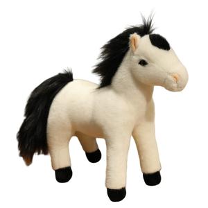 Трехцветная плюшевая кукла Meteor Horse высотой 30 см MENGDINUO, белый