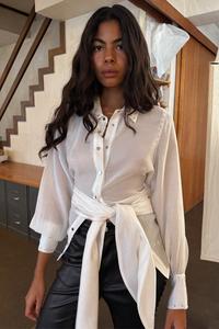 Блуза Never Fully Dressed TIE BACK SHIRT, White