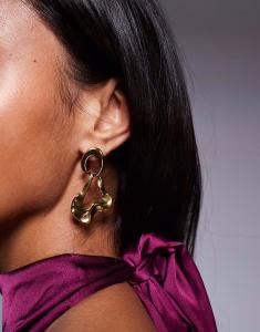 Серьги-гвоздики Glowup из литой нержавеющей стали в золоте Aldo