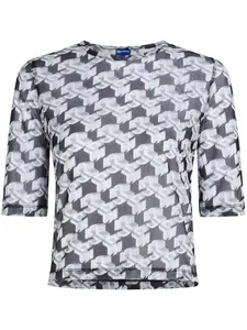 Футболка с монограммой Karl Lagerfeld Jeans, нейтральный