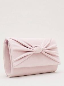 Клатч из замши knot Phase Eight, Pink