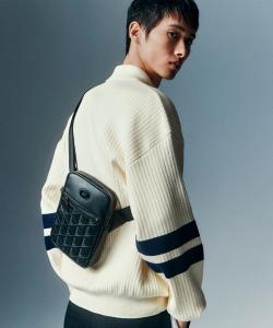 Сумка через плечо NOMOGRAMME Spread Leather Monogram из кожи.