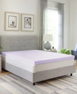 Наматрасник из пенополиуретана с лавандовым наполнителем, 8 см, размер Twin Prosleep, фиолетовый