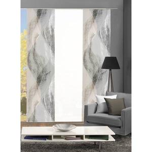 Раздвижная штора Home Wohnideen Torre (3 шт), 245 см цвет grau/stein/schwarz/weiß