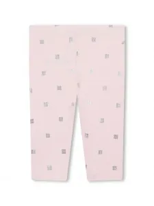 Брюки с принтом 4G Givenchy Kids, розовый