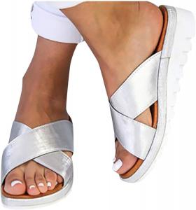 Женские тапочки ZBYY широкого размера, удобные сандалии на платформе, летние пляжные тапочки, сланцы с открытым носком