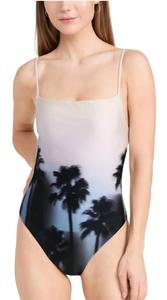 Elenora цельный женский купальник с принтом Hazy Palm JONATHAN SIMKHAI, цвет hazy palm print