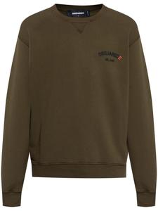 Толстовка DSQUARED2 с аппликацией логотипа, коричневый