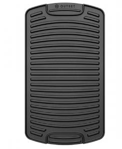 Двусторонняя чугунная сковорода-гриль размером 18x10 дюймов Outset, Black