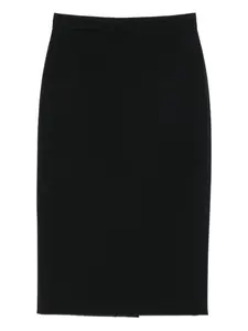 Юбка-карандаш с завышенной талией MAX MARA, черный
