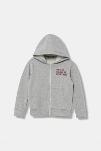 Детская хлопковая толстовка United Colors Of Benetton, серый