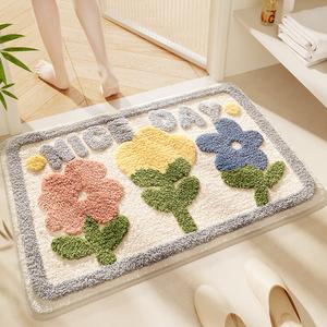 Dajiang Ковер 50х80 см для ванной комнаты и дверей спальни, впитывающий, нескользящий, 1 см толщиной