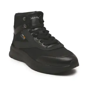 Кроссовки с добавлением кожи Calvin Klein, черный