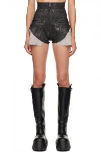 Rick Owens Drkshdw Черные джинсовые шорты Concordian с эффектом потертости