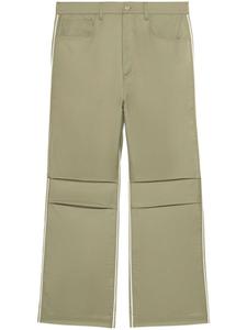 1989 STUDIO широкие брюки с лампасами, зеленый