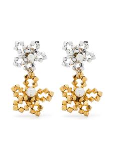 Серьги-подвески с цветочным декором Rosantica, серебряный