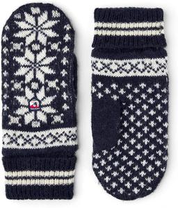 Варежки Hestra Unisex Nordic Jr (для детей 4-13 лет), шерстяные детские варежки для холодной зимы и повседневной носки для мальчиков и девочек, Grey / Offwhite