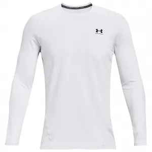 Мужская приталенная рубашка ColdGear с круглым вырезом Under Armour, White/Black