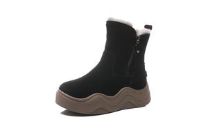 Зимние ботинки женские Pooq, коричневый