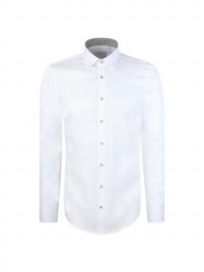 SEIDENSTICKER Белая деловая рубашка 'Schwarze Rose' Slim fit