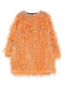 Платье с бахромой Douuod Kids, оранжевый