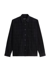 Marc O'Polo Рубашка на пуговицах комфортного кроя в темно-синем цвете