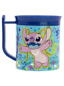 Пластиковый стаканчик объемом 400 мл, пригодный для использования в микроволновой печи Lilo & Stitch