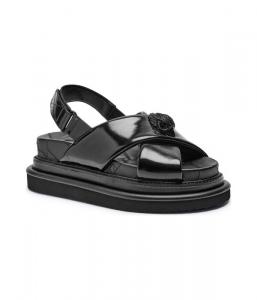 Сандалии женские Kurt Geiger Орсон кожаные лакированные, черный