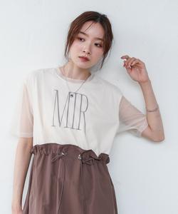 Платье из тюля с многослойной талией и завязками на талии