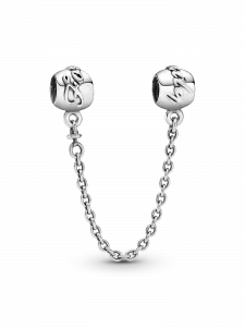 Подвеска-цепочка безопасности Family Forever Pandora, серебро 925 пробы