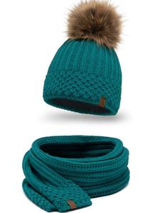 Шапка Vivisence 7016 Set, бирюзовый