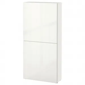 Навесной шкаф, глянцево-белый, 60x22x128 см, SELSVIKEN BESTÅ IKEA